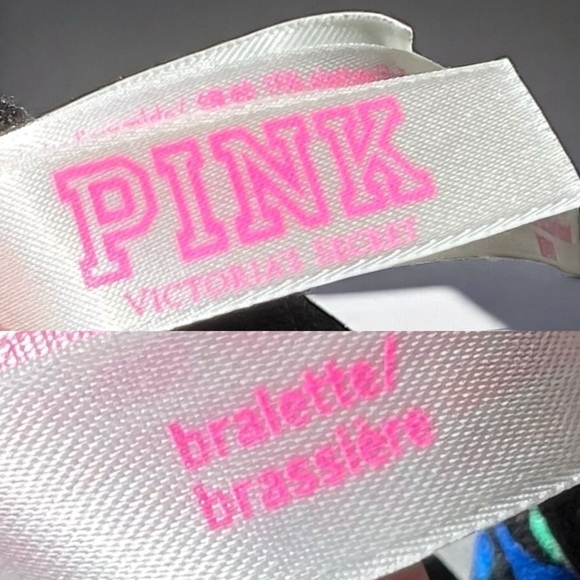 🌻Victoria's Secret PINK Colorful Floral Strappy Bralette / Sports Bra Size M - Picture 8 of 10